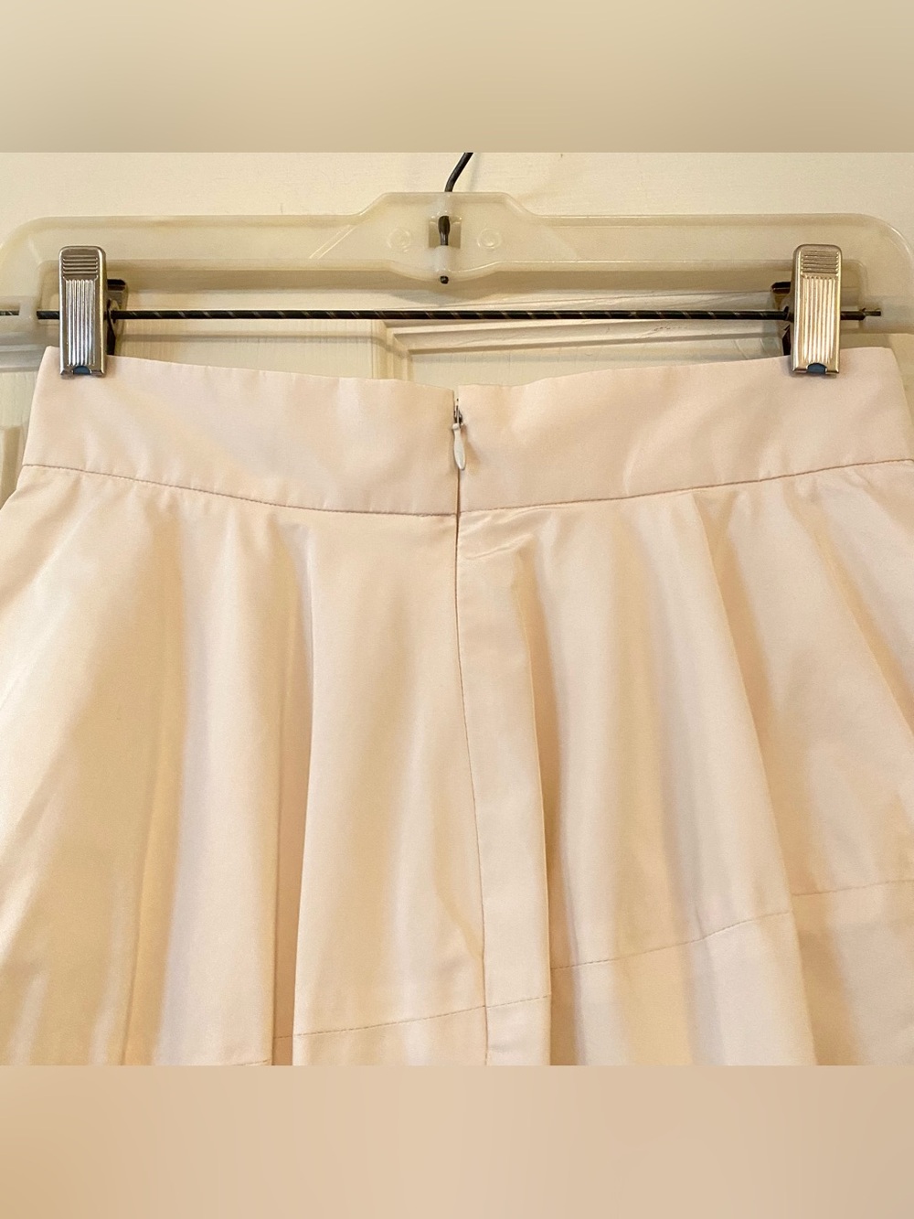 Vintage Yves Saint Laurent YSL 100% Silk Long Skirt Midi Cream White Chiffon XS - Picture 10 of 16